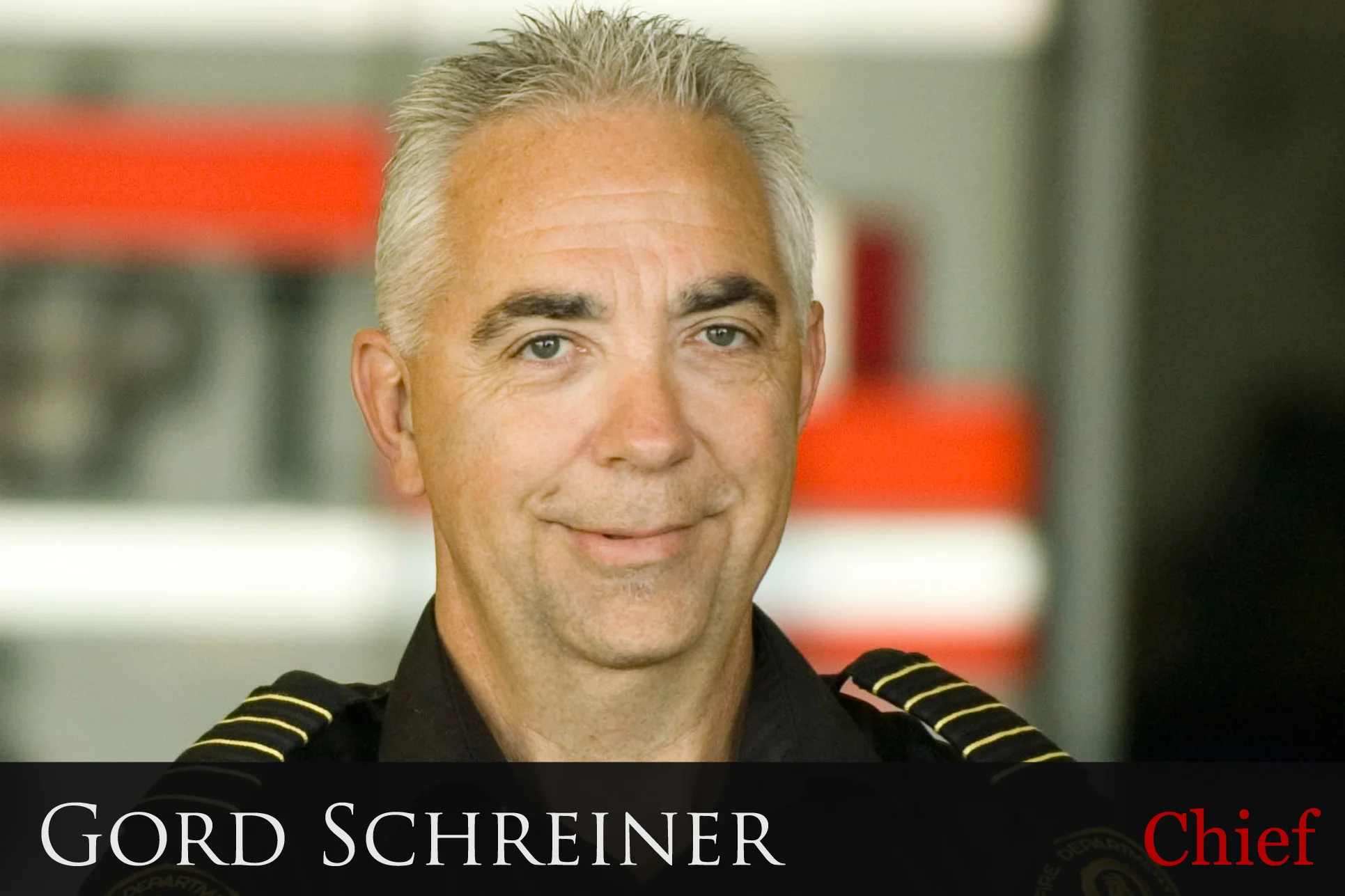 Comox Fire Chief Gord Schreiner