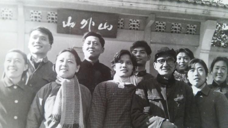 Chen Laoshi and his colleagues at the Affiliated Middle School of Zhejiang University, 1984