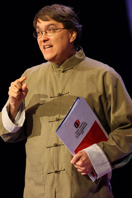 David Moser performing crosstalk