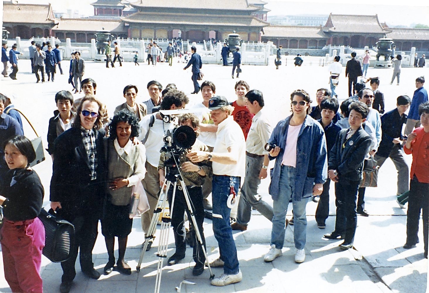  Filming in the Forbidden City, Beijing 1988 