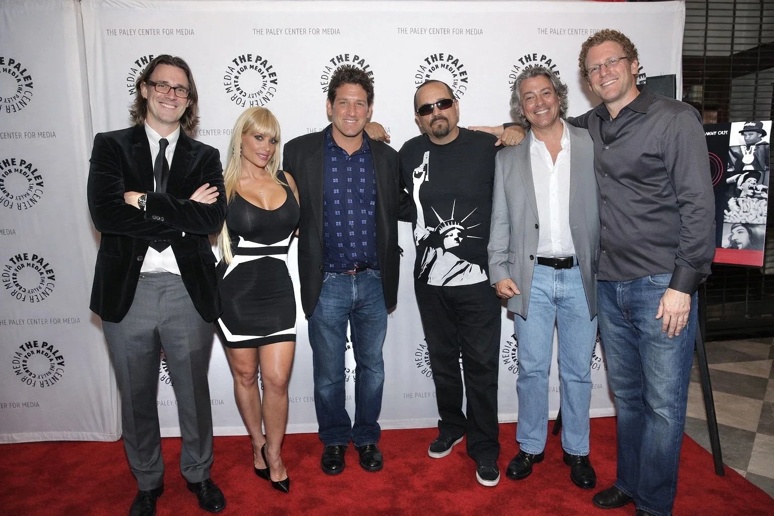 Paley Center event for Media, even for Planet Rock, L to R Richard Lowe, Coco, Brad Abramson, Ice-T, me, Steve Mintz