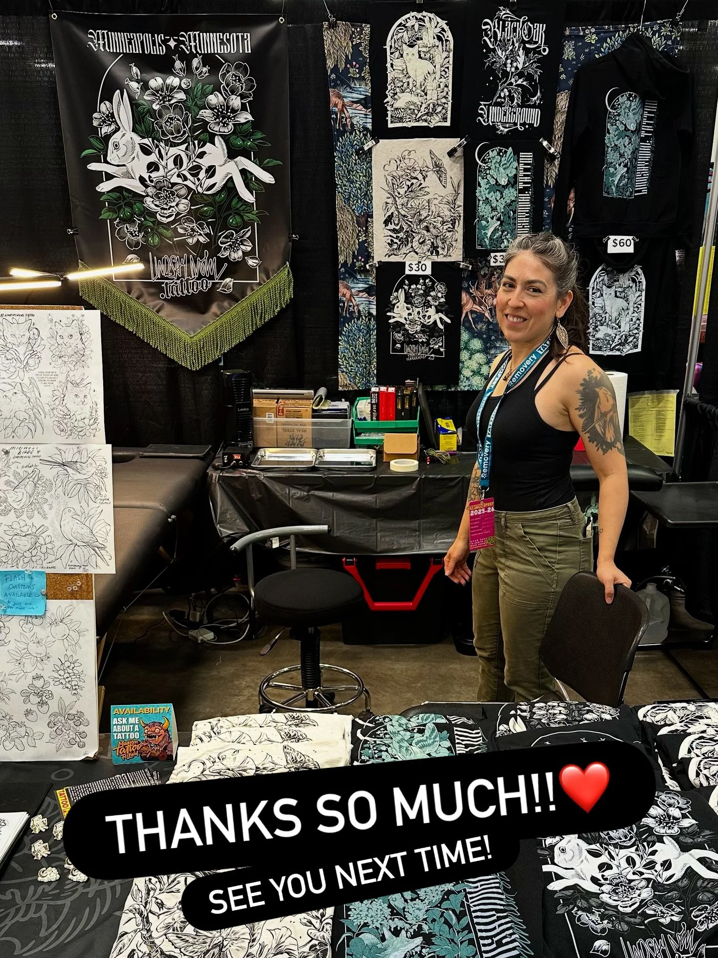 Thank you to everyone that came out to see me @madisontattoofestival! I had an awesome time, met a ton of lovely people, and got to make some super fun tattoos. (I’ll share more soon!) Madison’s a beautiful city and everyone was really we