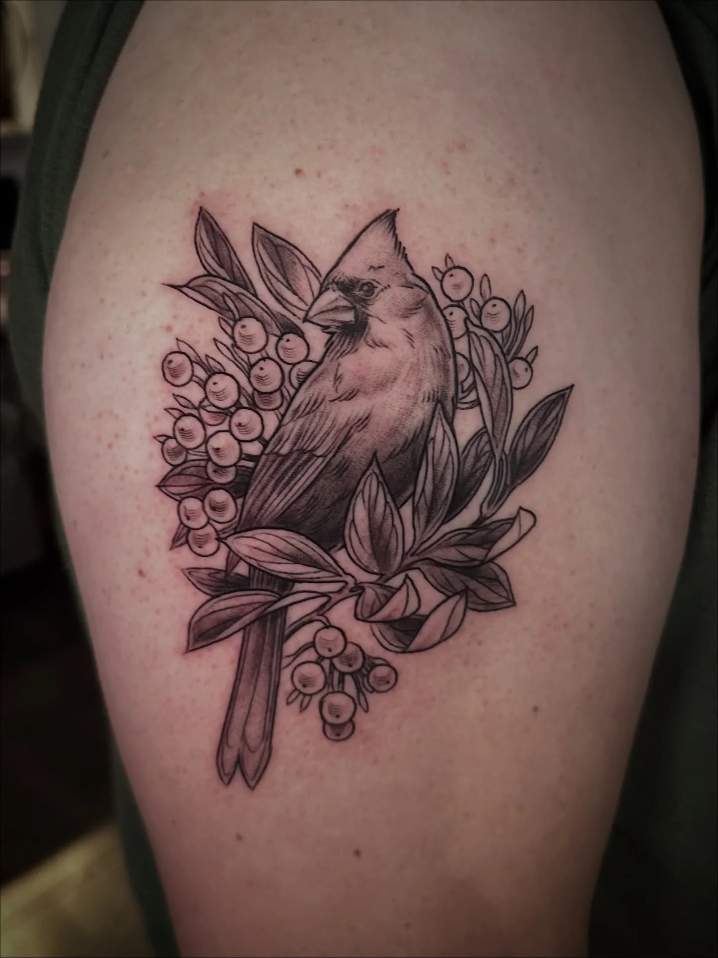 I made this little cutie today!! Thanks Mary, for getting a cardinal from my flash! :) it was great seeing you!
.
#mntattooers #mntattooartist #minneapolistattooartist #midwesttattooartist #midwesttattoo #birdtattoo #cardinaltattoo