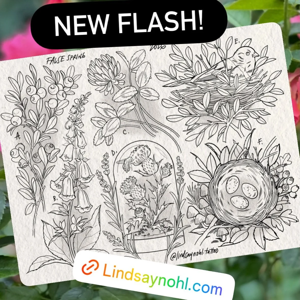 I&rsquo;ve got some new flash up for grabs on my site! I&rsquo;m excited for spring and my recent work is mostly wishful thinking about how I can&rsquo;t wait to see the berries and the blooms, the birds and their nests, and the bees buzzing around h