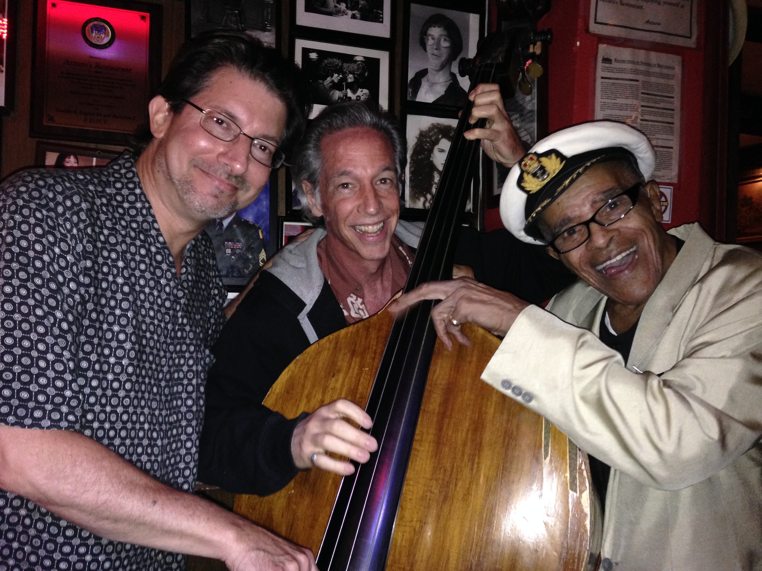 Steve w/ Pat O'Leary and the legendary Jon Hendricks at Arturo's