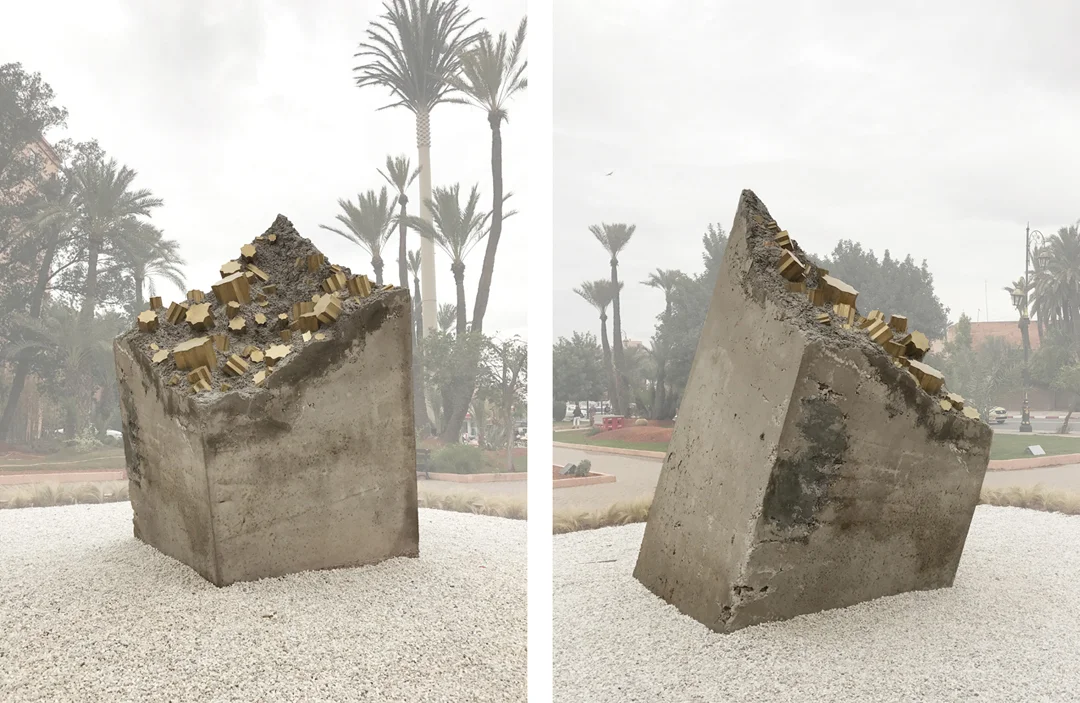 Jardin des Arts, Parc de Scuplture, Marrakech - Concrete and painted metal - 150 cm x 150 cm x 250 cm - 2017