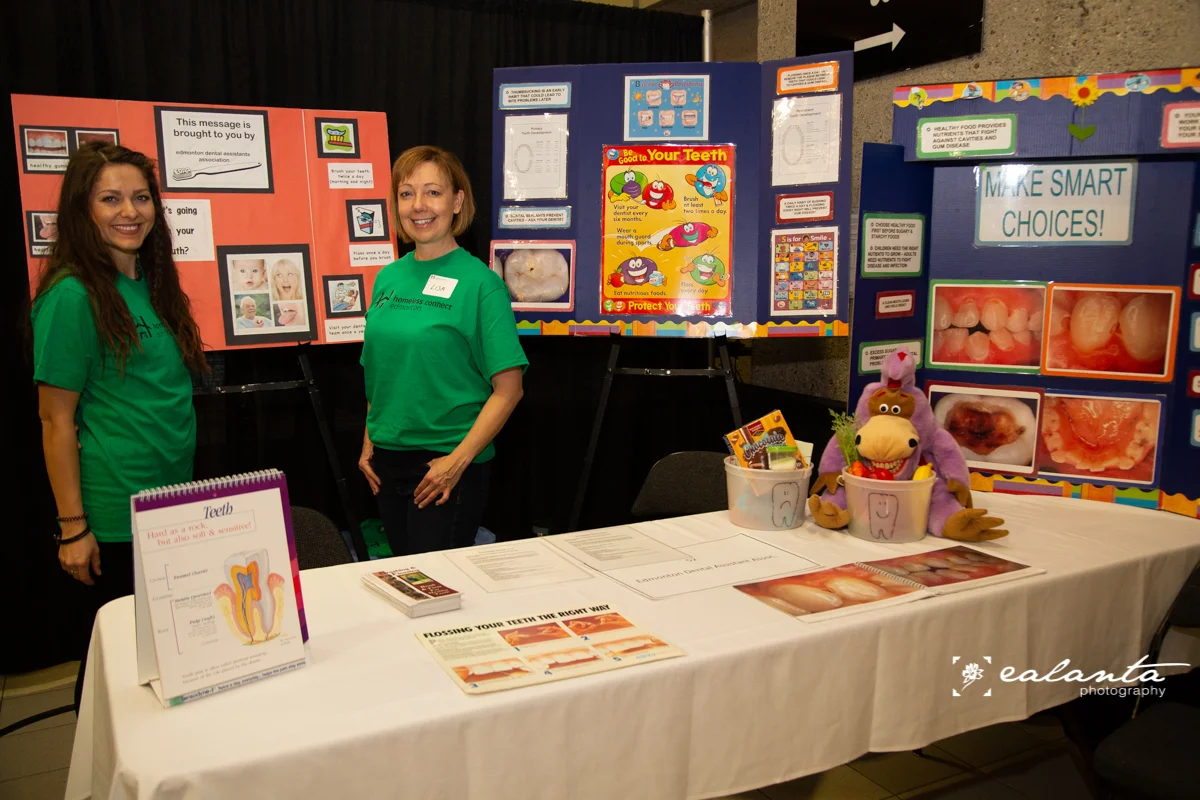 dental health table volunteers.JPG