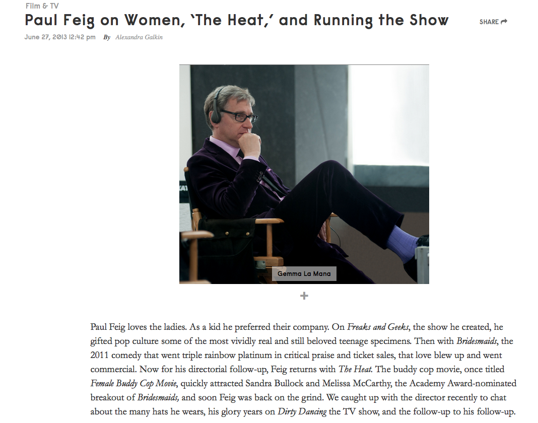 The Time I Talked "Dirty Dancing" with Paul Feig