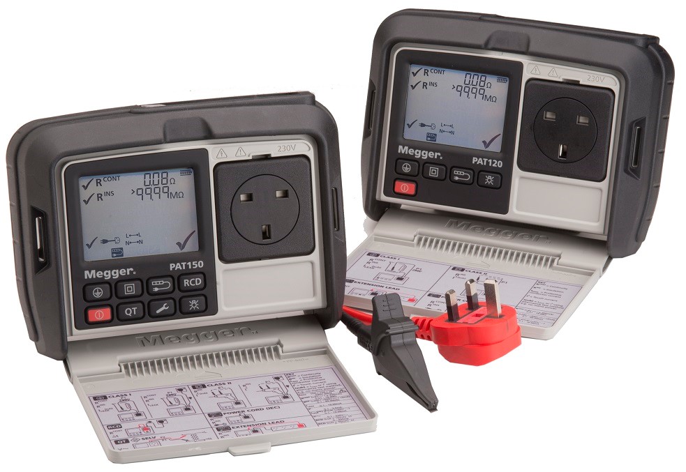 New Megger PAT120 and PAT150 Test Instruments