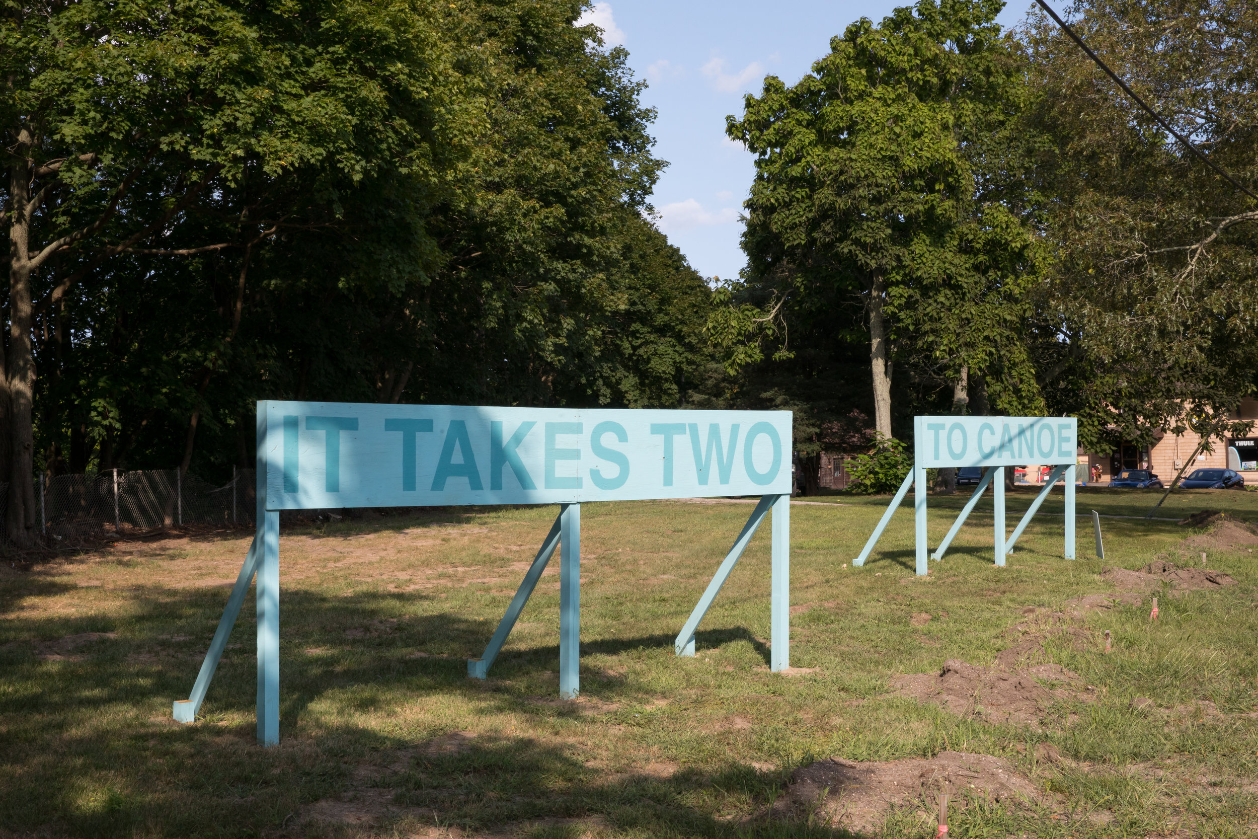   It Takes Two to Canoe,  2017 ,  Auto Body. &nbsp;&nbsp;  Photo by Jenny Gorman 