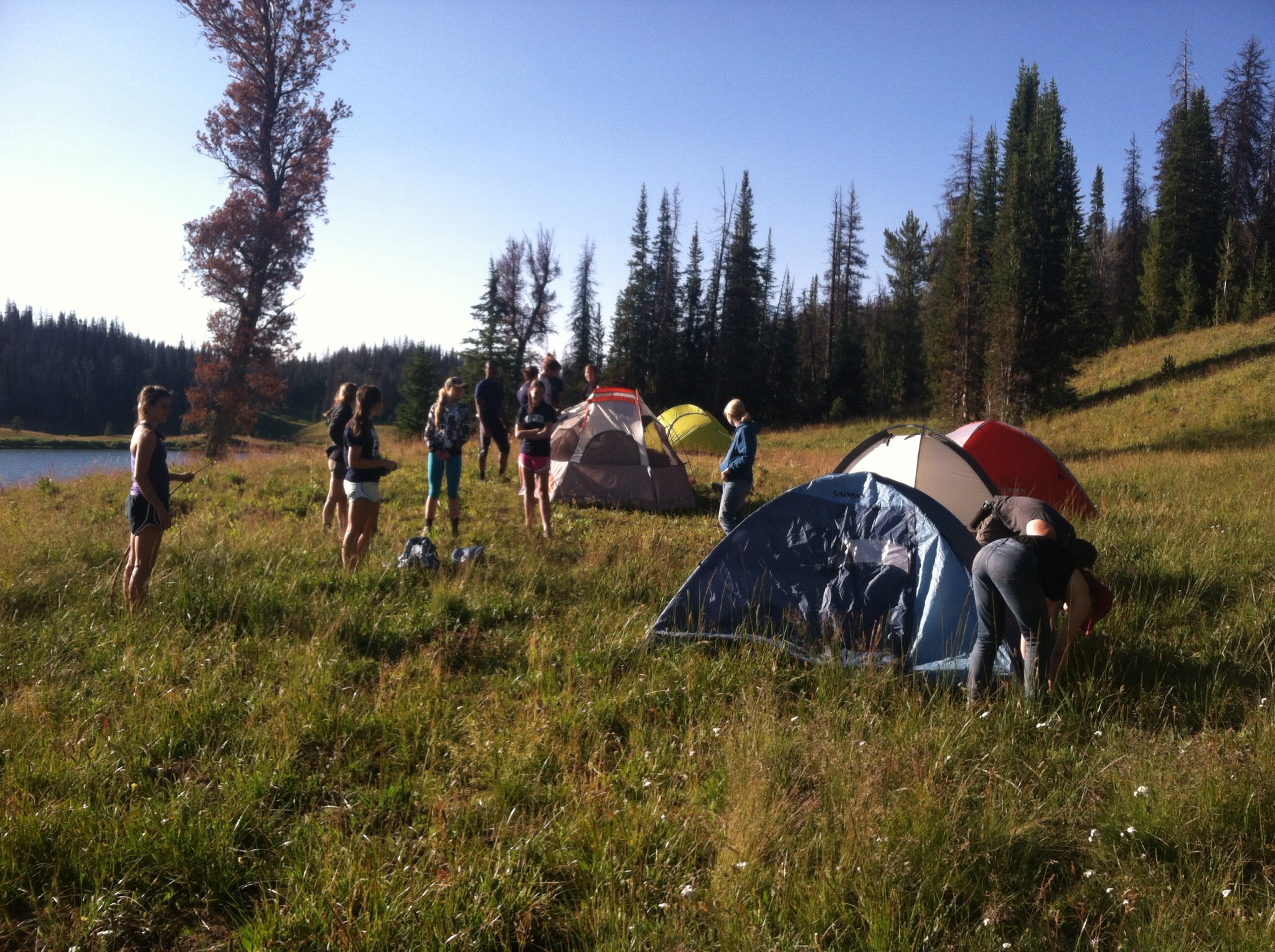 Student backcountry camp (XE photo)