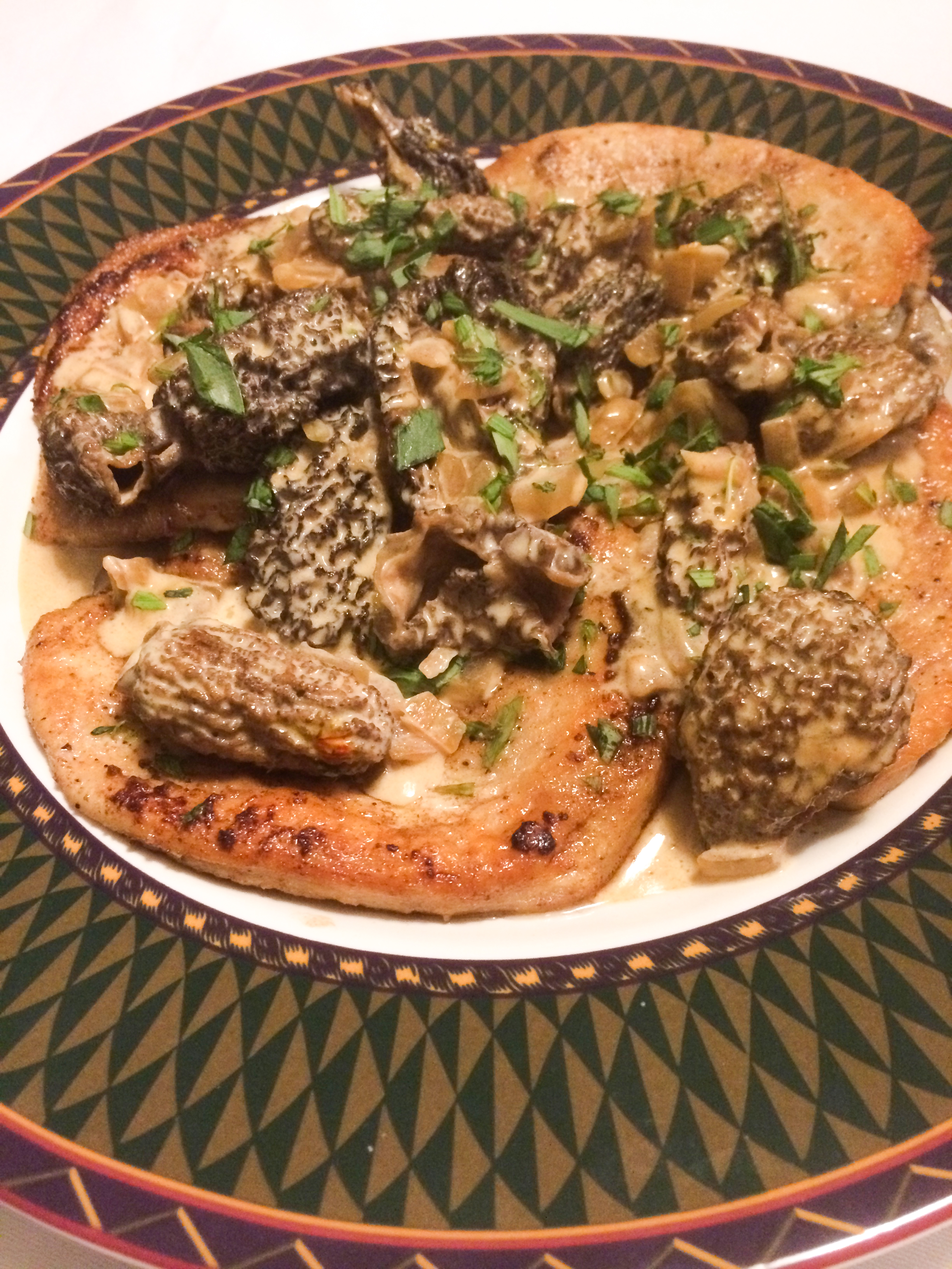 Turkey Scaloppine with Dried Morels