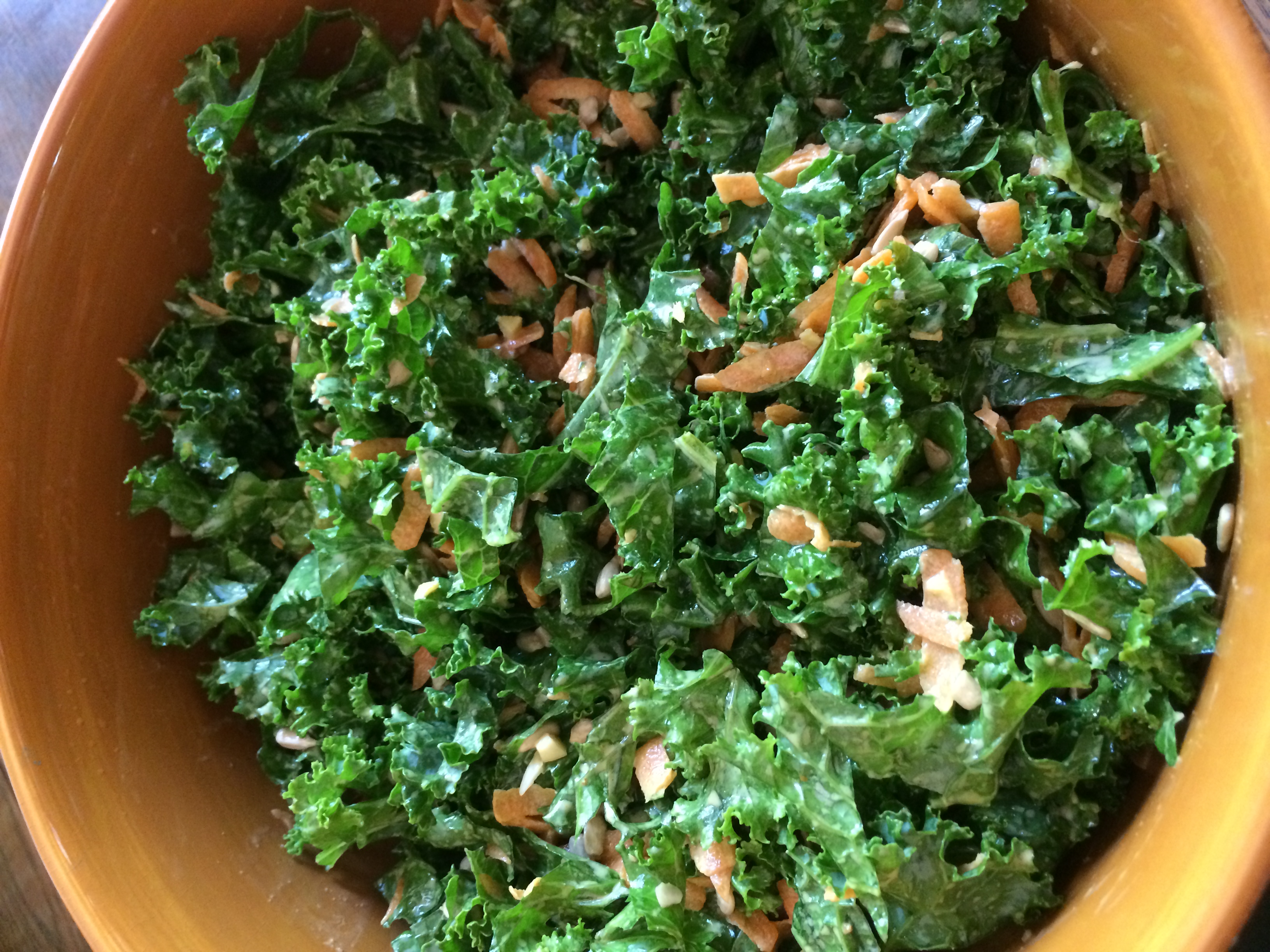 Kale, Carrot & Sunflower Seed Salad