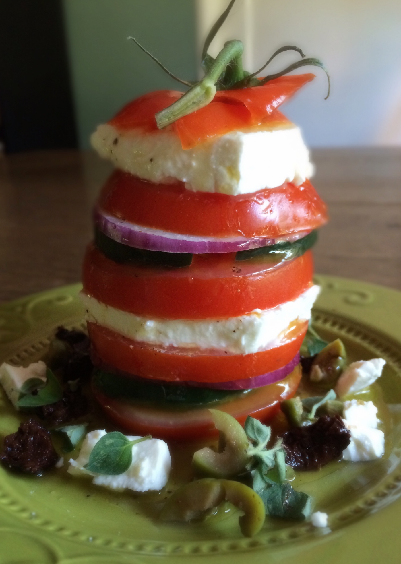 Tall Greek Tomato Salad