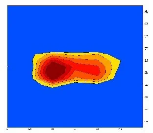 Image shows intrusion of 150 lb subject