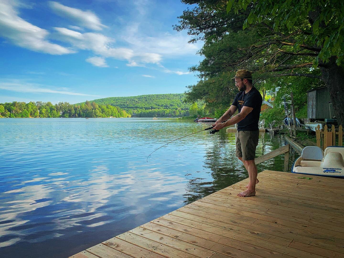 this weekend I gave my mom a hug for the first time in two years.

we sat on a dock, played my grandmother&rsquo;s card games, stayed up late talking like no time had passed at all.

talking and fishing and reeling in memories.

go get vaccinated. 
w