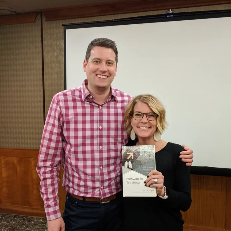 Dr. Eric Hougan, author of Road to Teaching, with Dr. Tina Boogren, author of Take Time for You