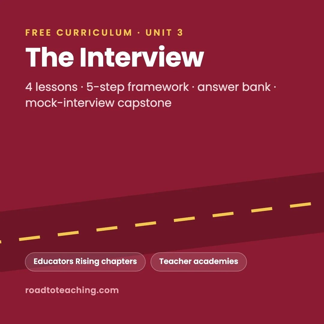 Running a Mock Teacher Interview Your Students Will Never Forget