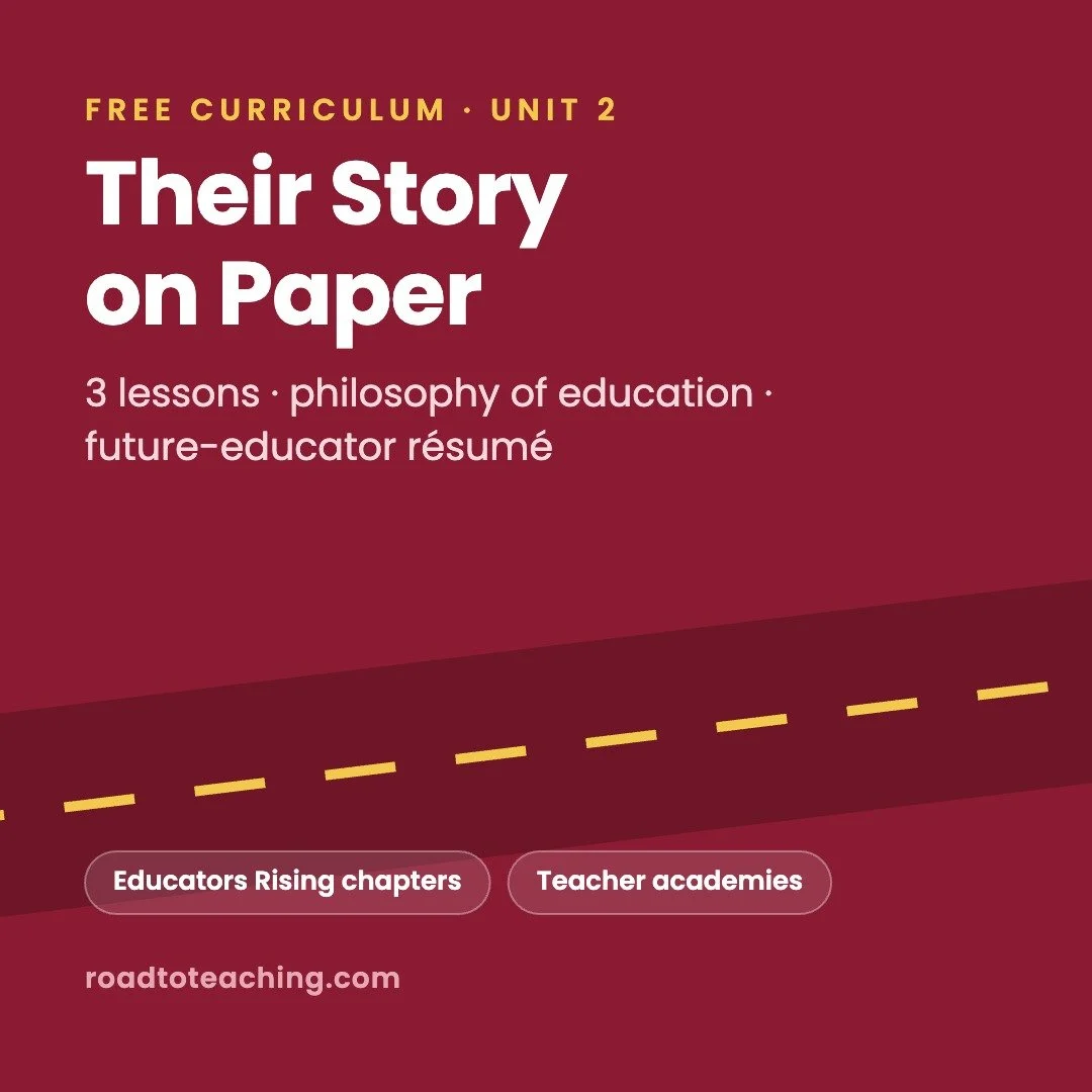 Philosophy of Education and Résumé Lessons for Future Teachers