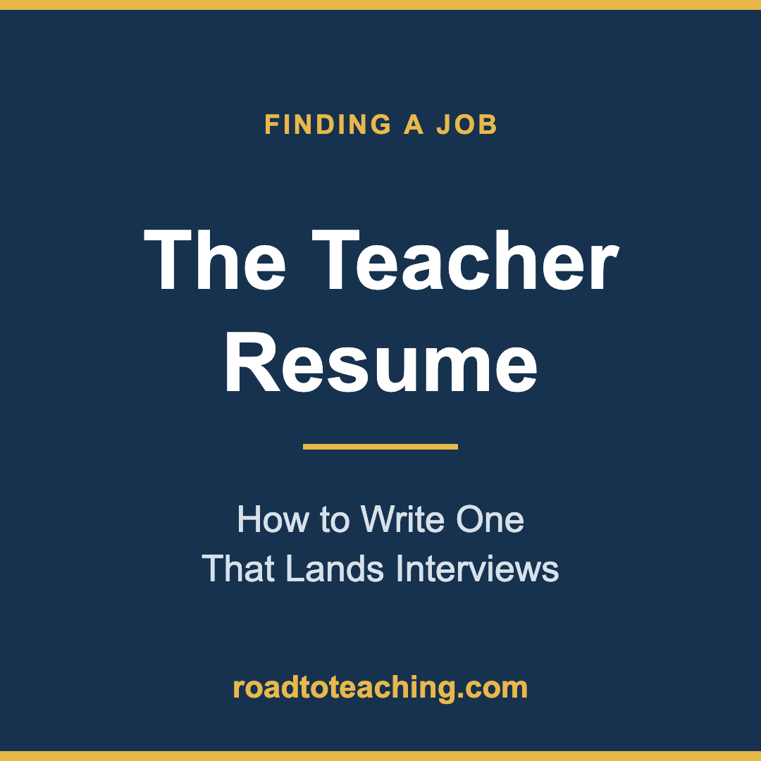 How to Write a Teacher Resume That Lands Interviews