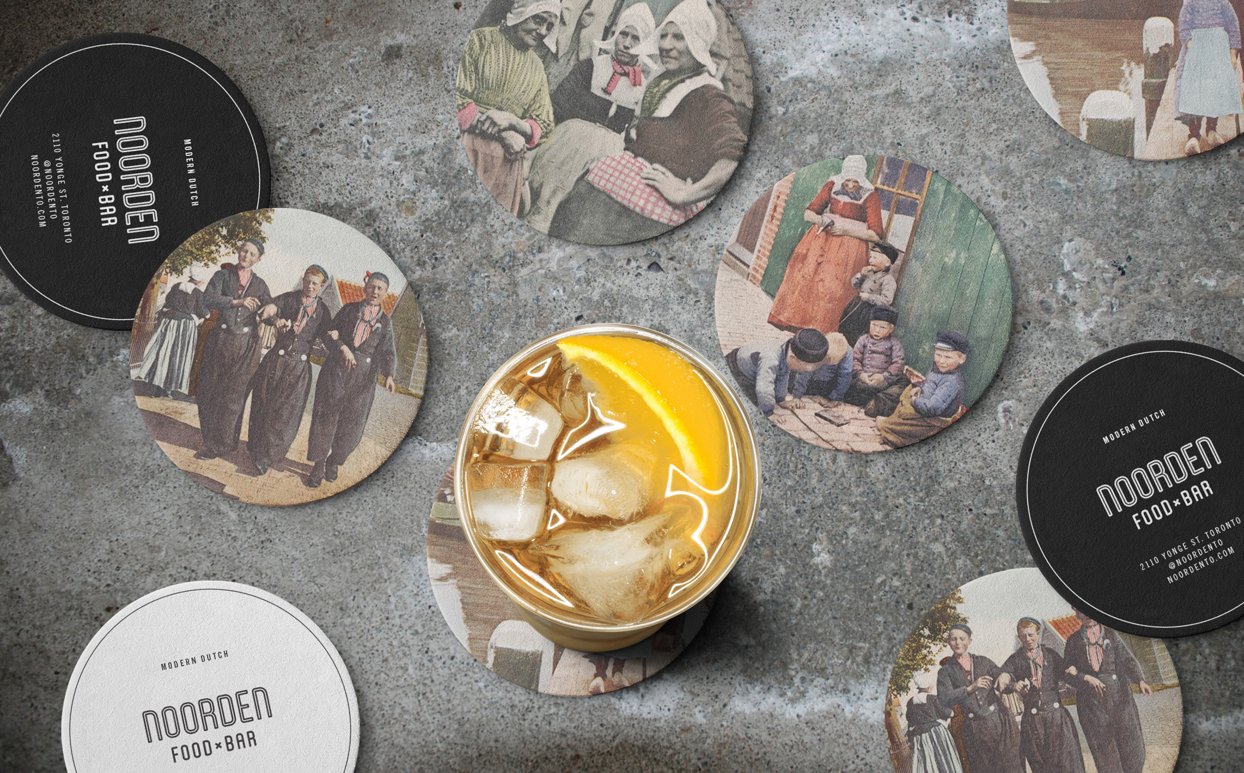 The branding, signage, interior artwork, and other print collateral were created to highlight the chef's Dutch heritage.