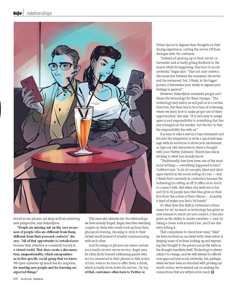 Published in Avenue magazine's March, 2014 issue.