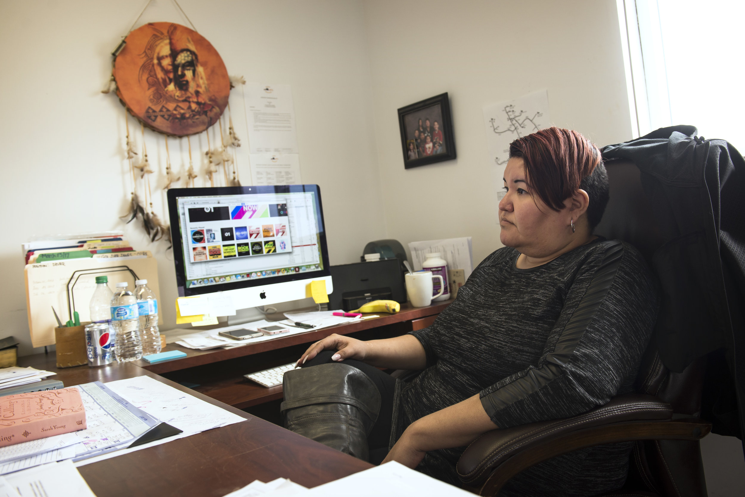 Loretta Boucher runs a business in Fort McKay First Nation, and said that, while she’s proud of how her town pulled together during an emergency, they’re still suffering from the economic fallout.