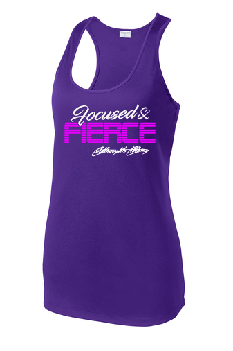 Women's Focused & Fierce Racerback Tank