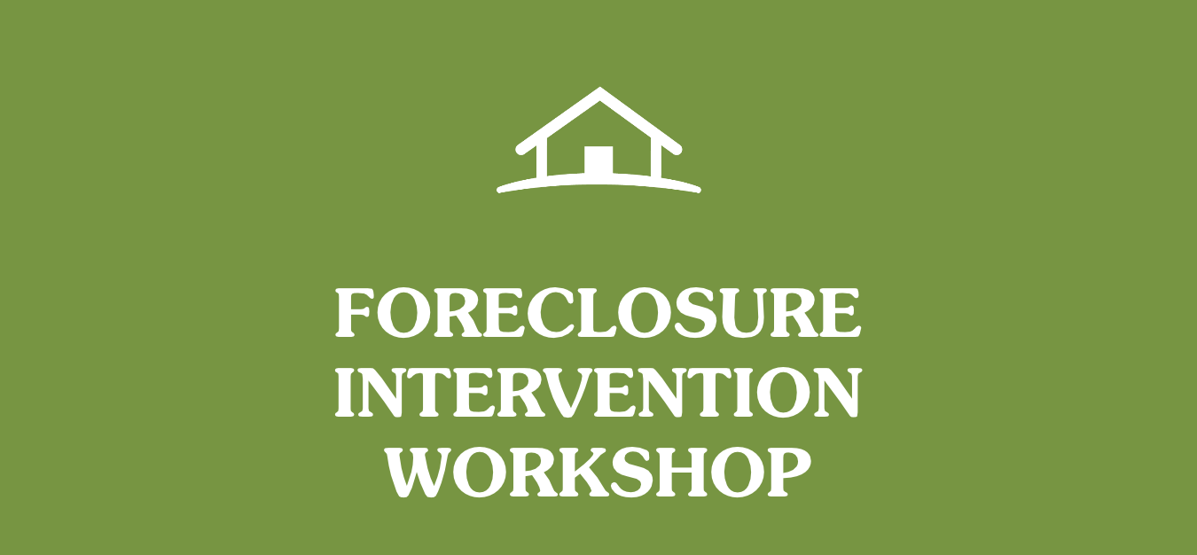 Foreclosure Intervention Workshop - November