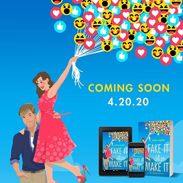 Y'all!! THE BIG NEWS!!! Here's the cover reveal for FAKE IT TILL YOU MAKE IT! My first book in the #AccidentallyViral series!! While I will talk more about WHY I love this cover so much later, right now I need to address the second big announcement..