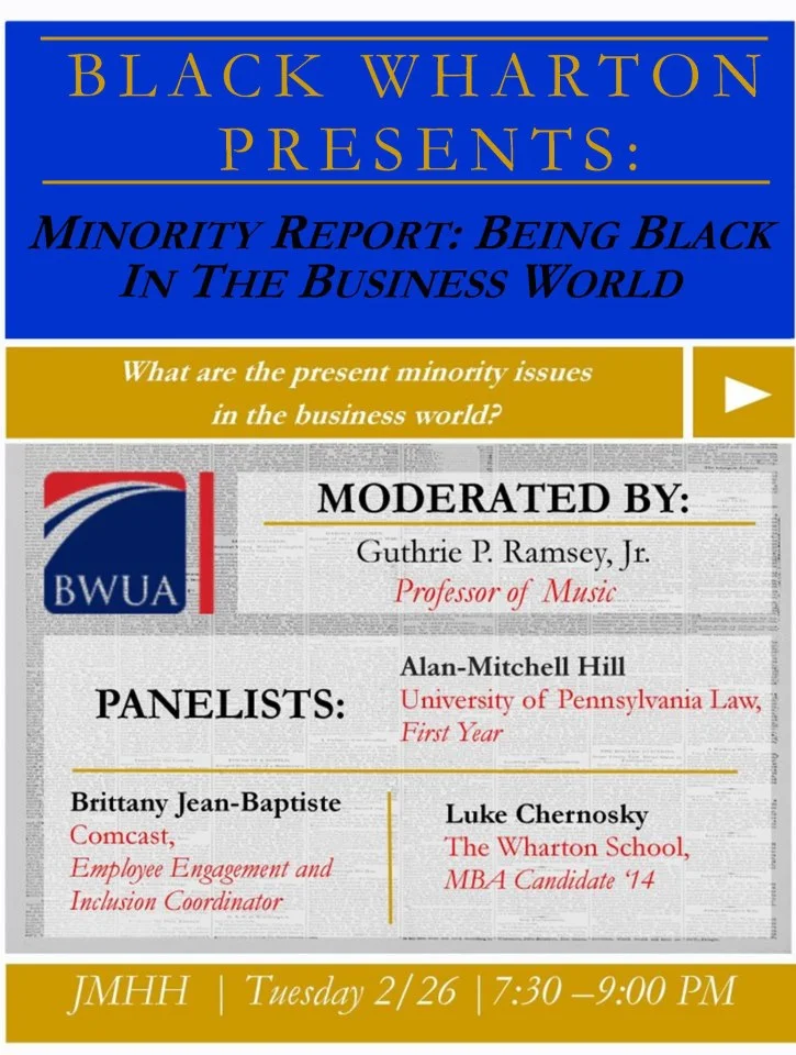 BWUA Minority Report: Being Black in the Business World