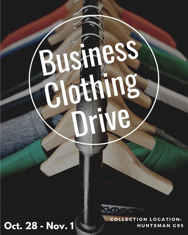 Black Wharton Undergraduate Association is hosting a business clothing collection for West Philadelphia residents this upcoming week of Monday October 28th through Friday November 1st. We are accepting everything from ties to suits, as long as they a