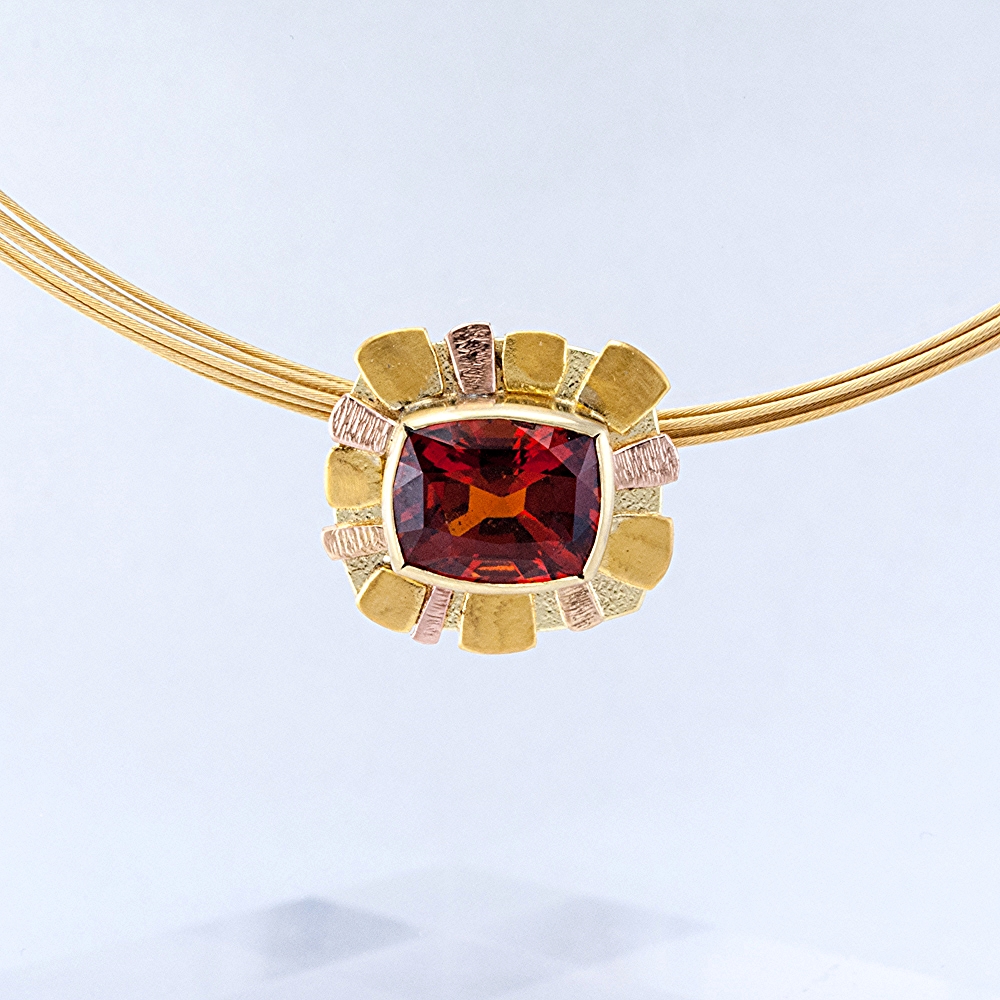 Hessonite Garnet Pendant Slide
