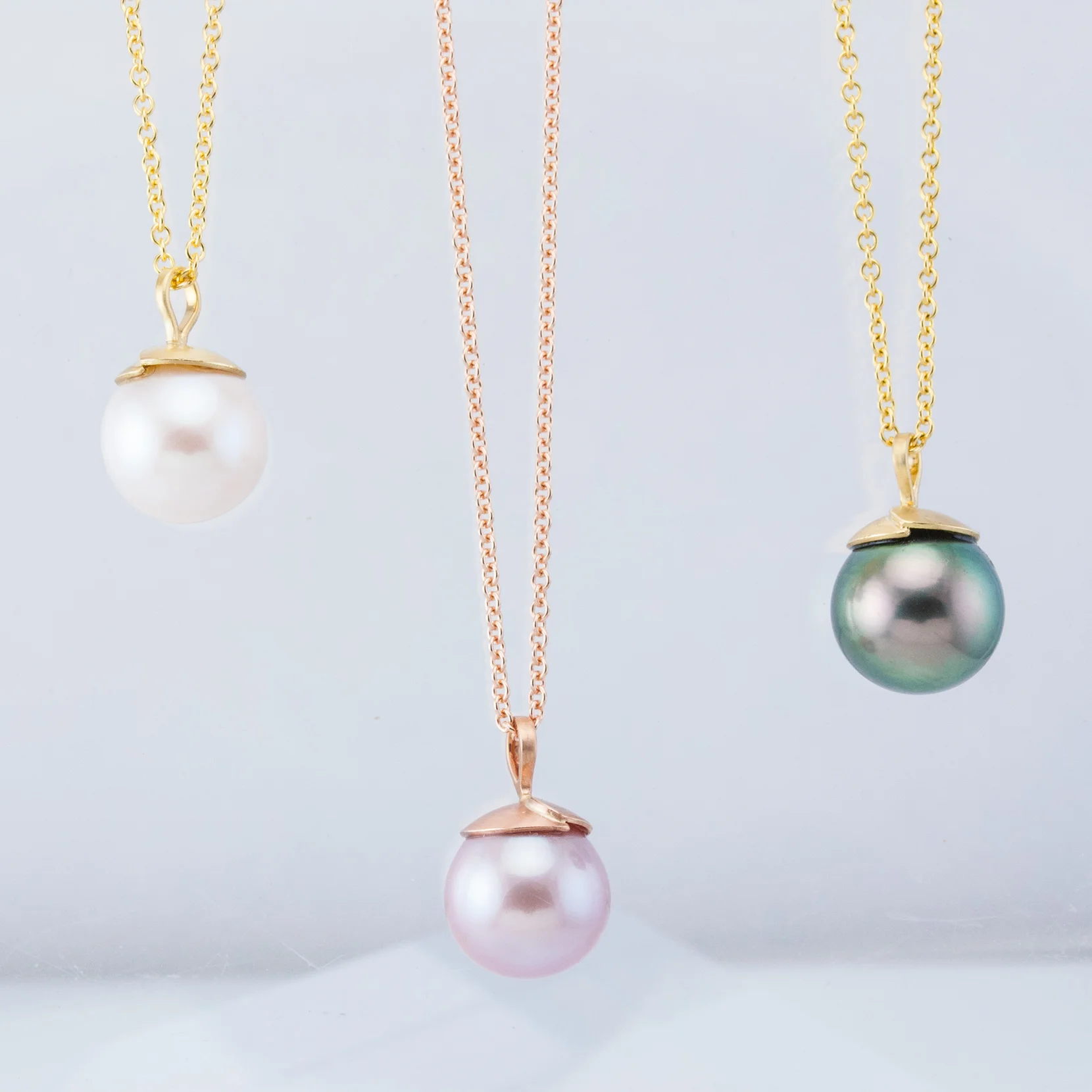 Pagoda Pearl Pendants