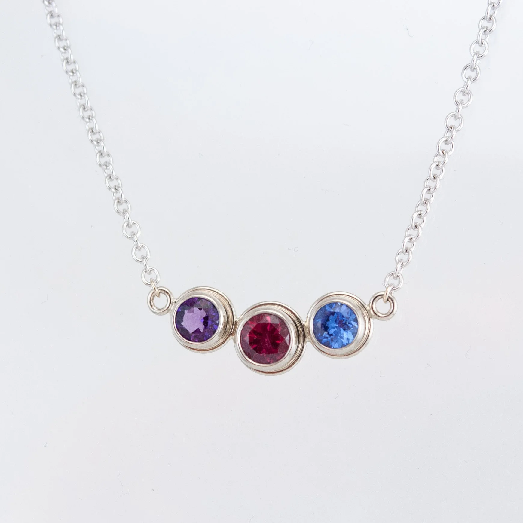 Birthstone Station Necklace