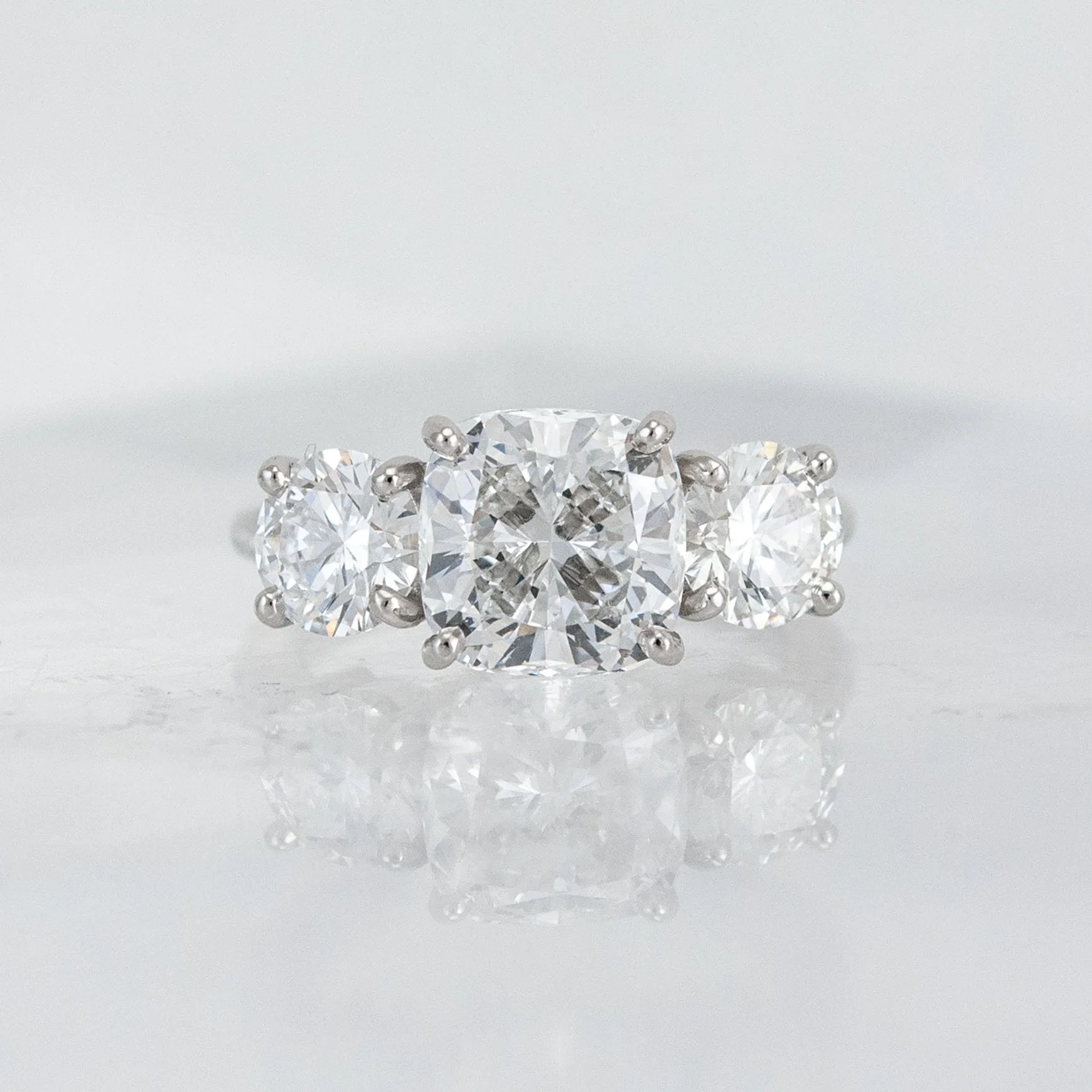 Custom 3-Diamond Ring