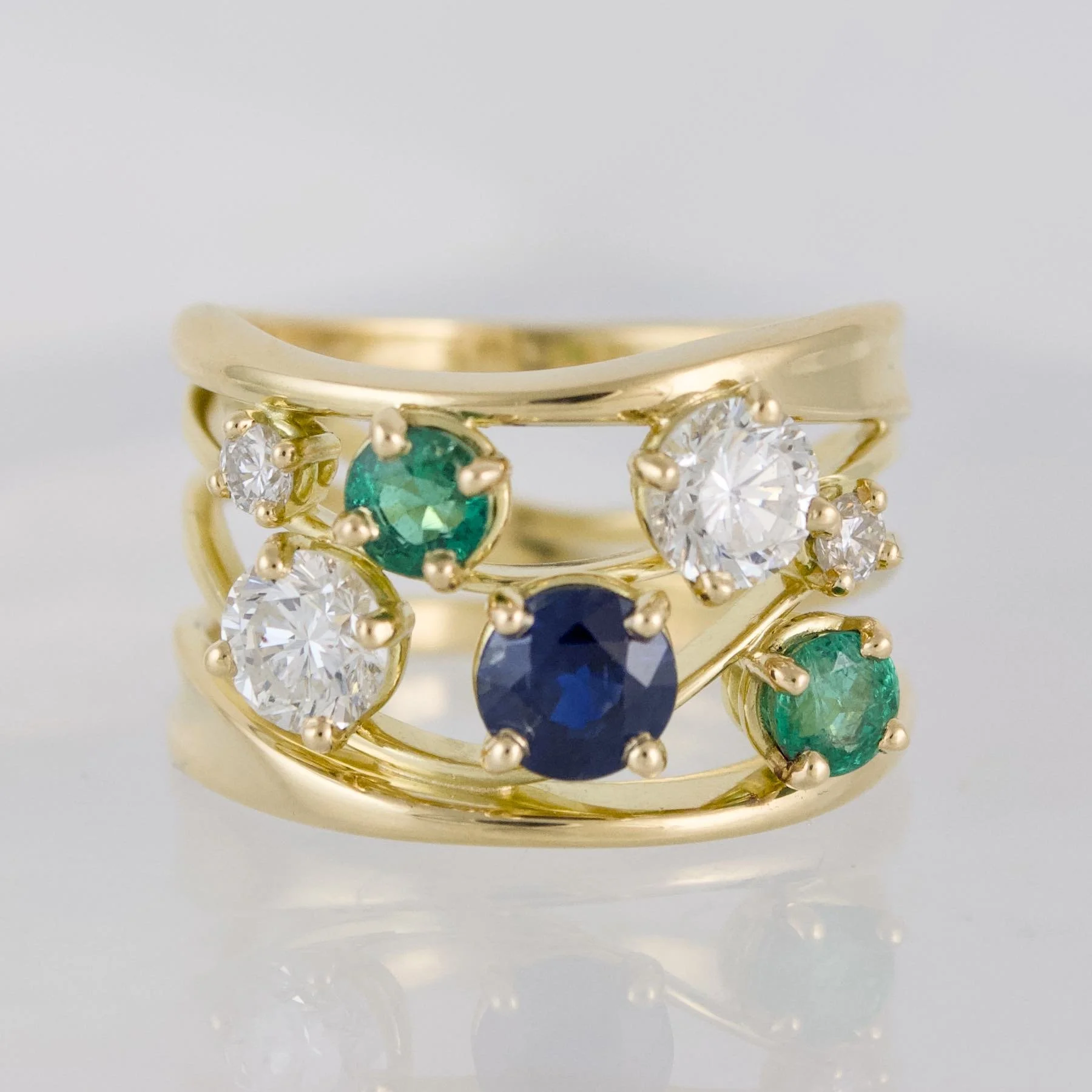 Custom Wide Constellation RIng