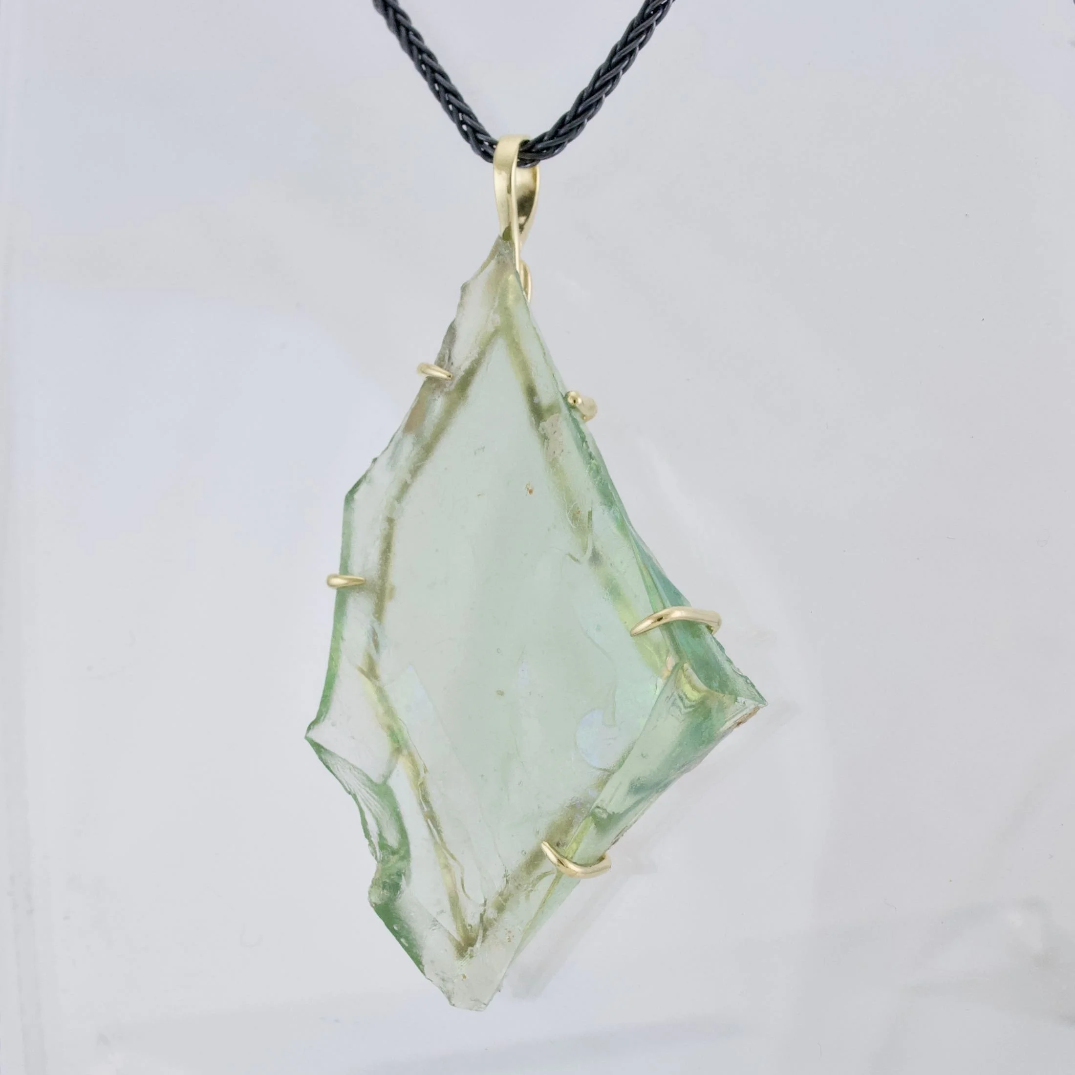 Custom Roman Glass Shard Pendant