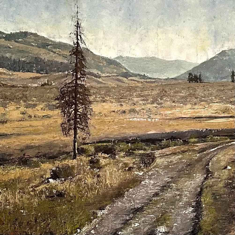 "Trail to Montana 1/2" • oil • 24 x 24in
