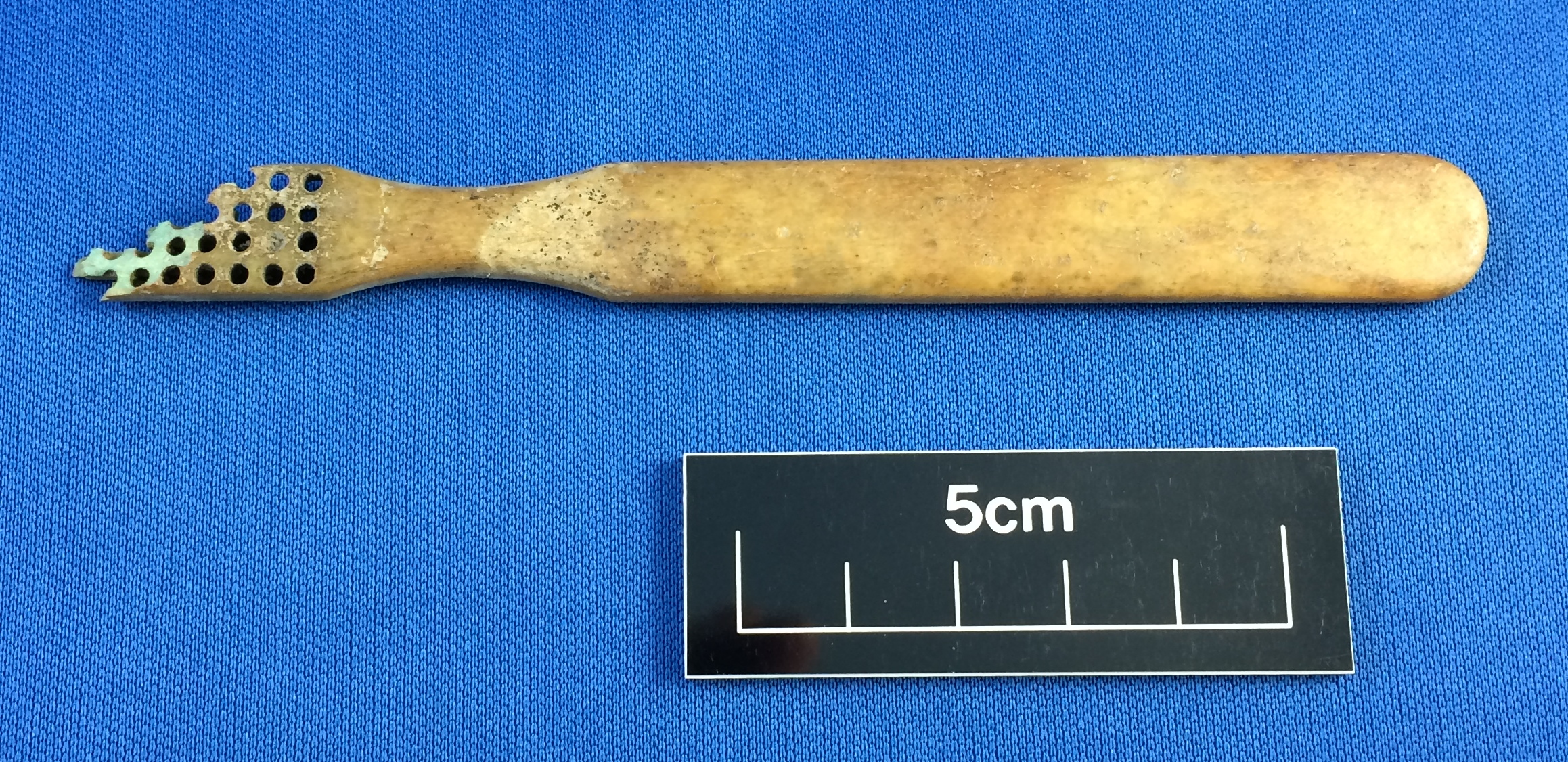 Bone toothbrush from the Cottage Hospital