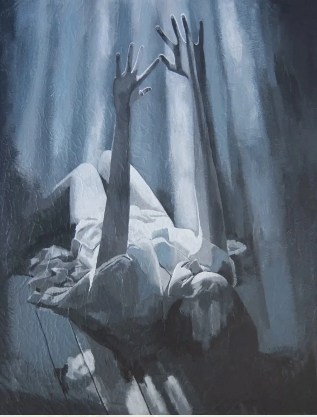 Embracing The Light

Oil & Mixed Media on Vintage Wallpaper
Mounted on Board with Plexiglass:
33 × 27 in.
Original — $3,400
Fine Art Prints Available