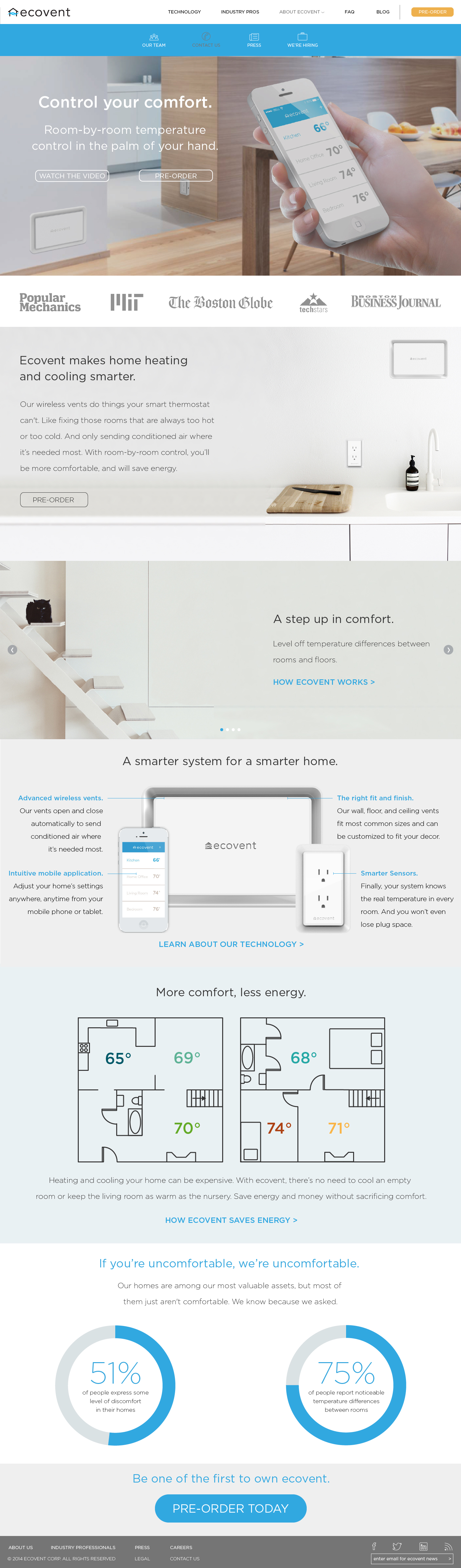 Homepage with Dropdown Menu