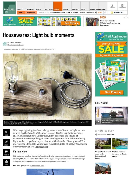 Vancouver Sun September 15, 2016