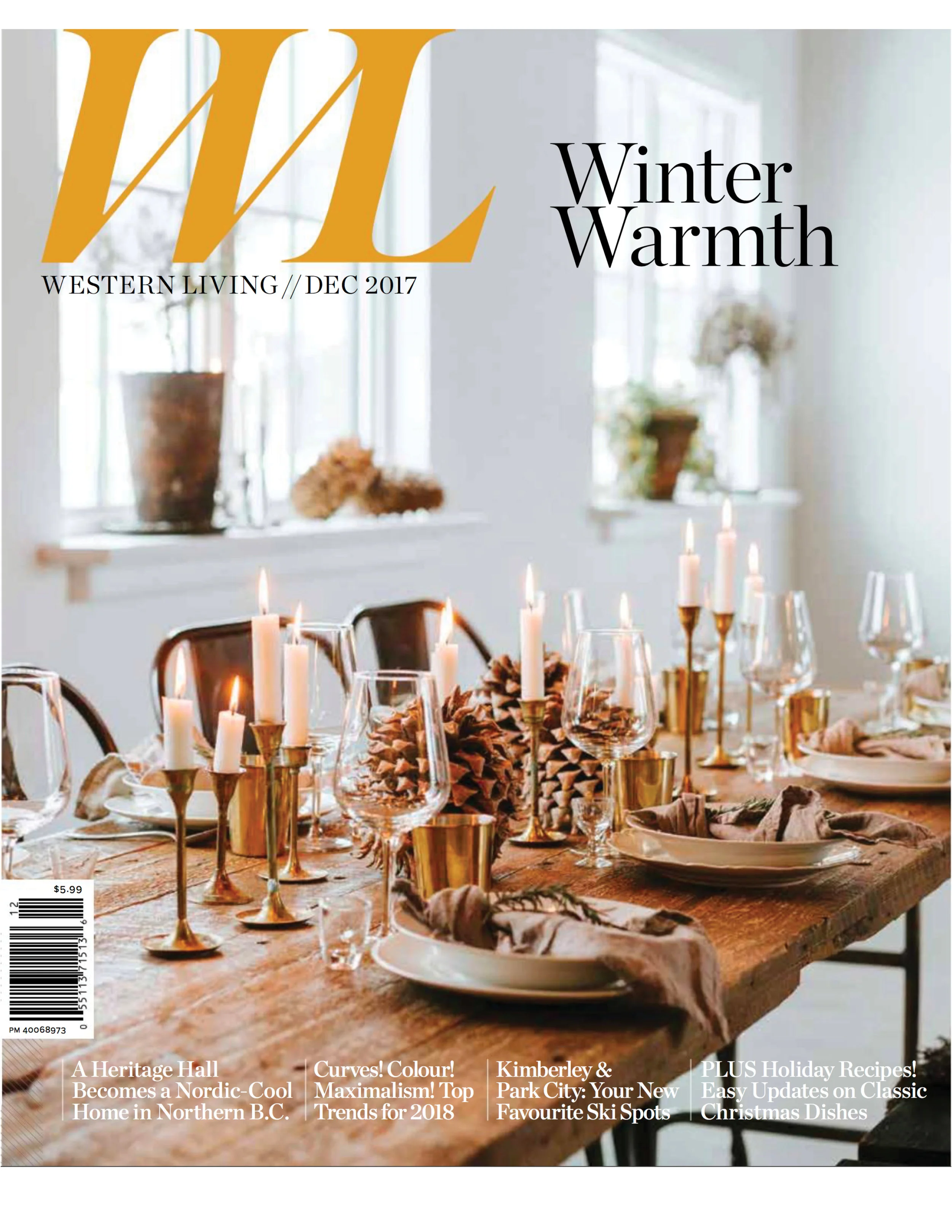 Western Living December 2017