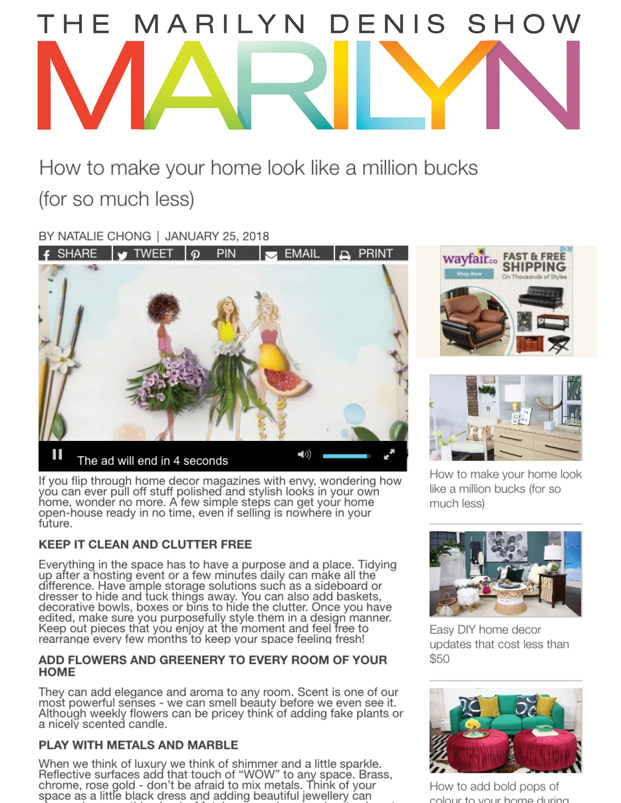 The Marilyn Denis Show - Time 7:30