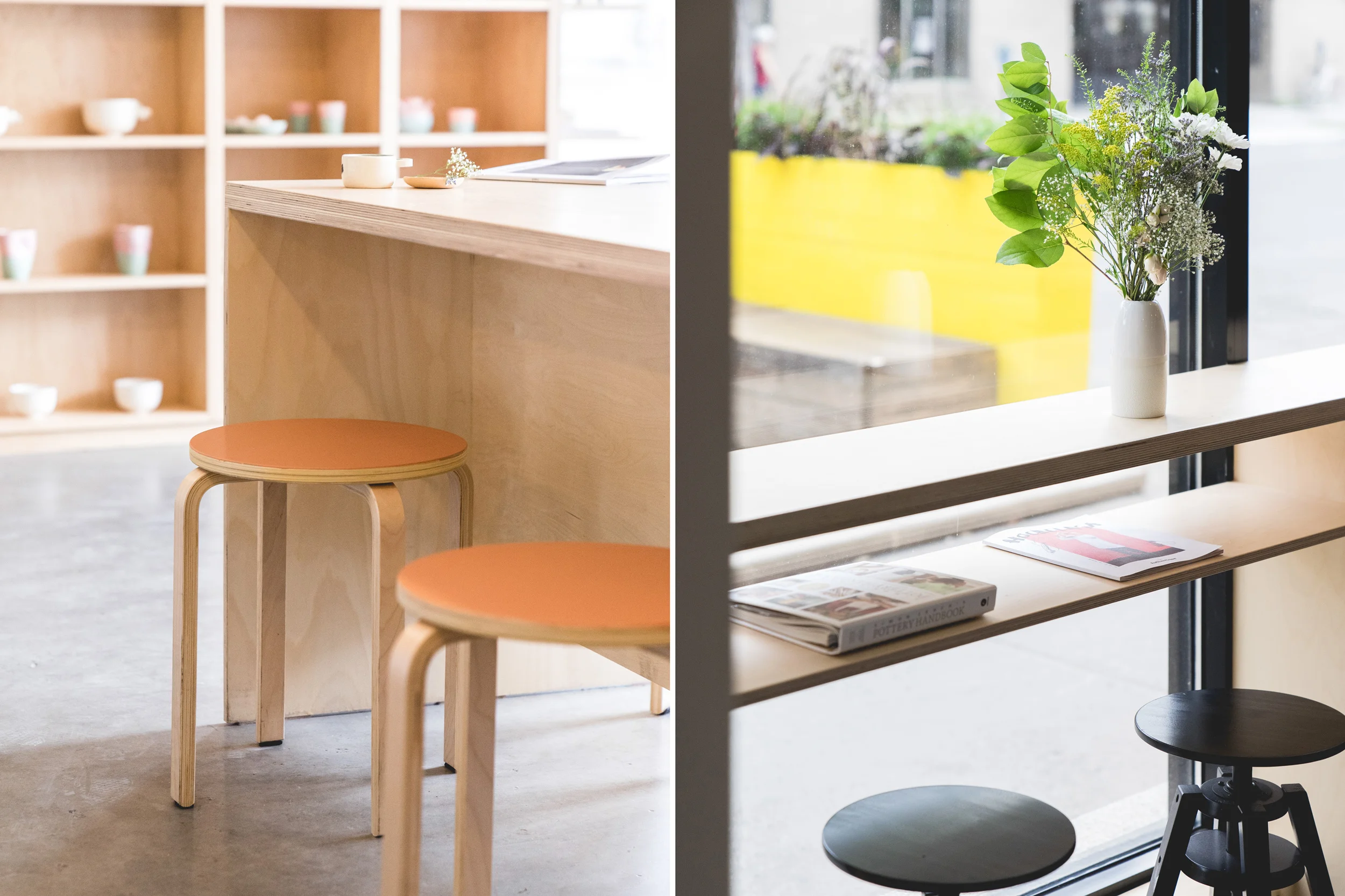 <<<<< BACK Café Les Faiseurs - Atelier Catherine Catherine © Raphaël Thibodeau