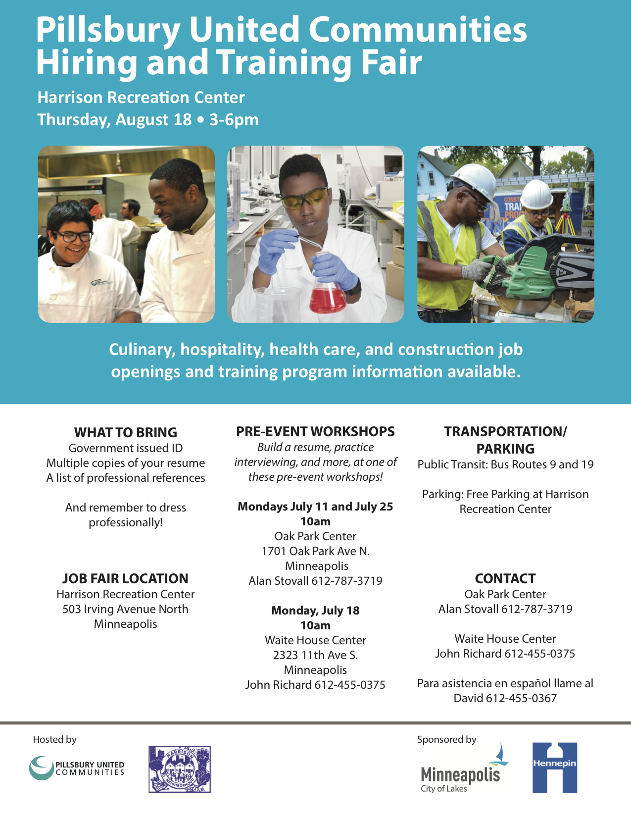 Pre Event Job Fair Workshops