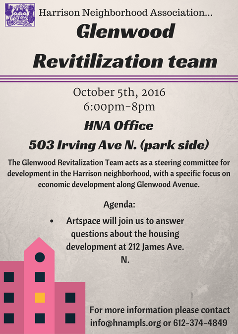 Glenwood Revitalization Team Meeting (General)