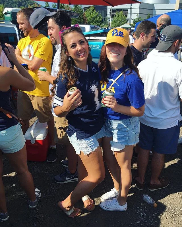 Today we were frienemes but it's okay because the better team won 💛💙🍻 #gopitt #pittvspsu