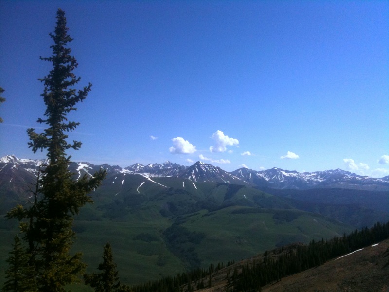 The view above Crested Butte, Colorado.